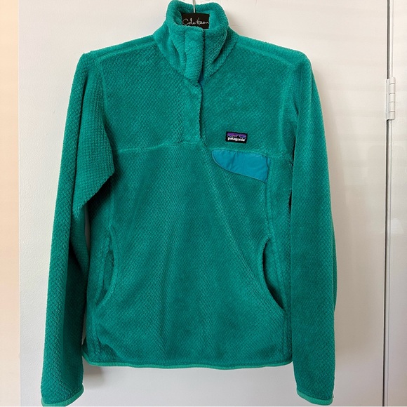 Patagonia Women Size S Re-Tool Snap-T Fleece Pullover Jacket Green - Picture 1 of 5